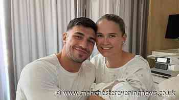 Tommy Fury announces baby son's name at Manchester fight night against Eddie Hall