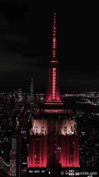Throwback to when we lit red and white in celebration of @arsenal