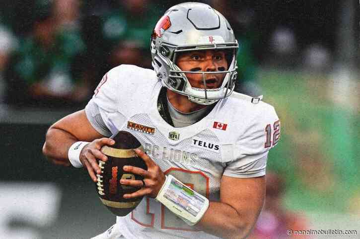 Harris tosses 3 TDs as Roughriders trip B.C. Lions 31-27 in CFL thriller