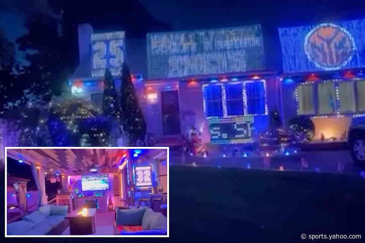 Long Island superfan celebrating NBA Finals with a 10,000 LED light display costing $5K