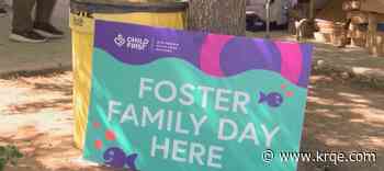 Foster families visit Tingley Beach for fishing and picnic event