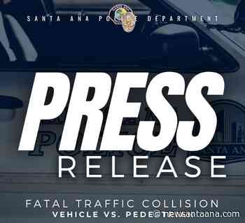 Elderly Santa Ana pedestrian dies after being struck by vehicle
