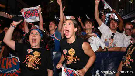 SEE IT: Knicks fans party in NYC streets, bars after team secures first title since 1973