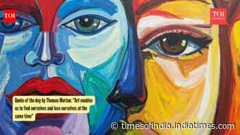 Quote of the day by Thomas Merton: "Art enables us to find ourselves and lose ourselves at the same time"