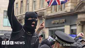 Anti-racism rally disrupted by masked group in Glasgow