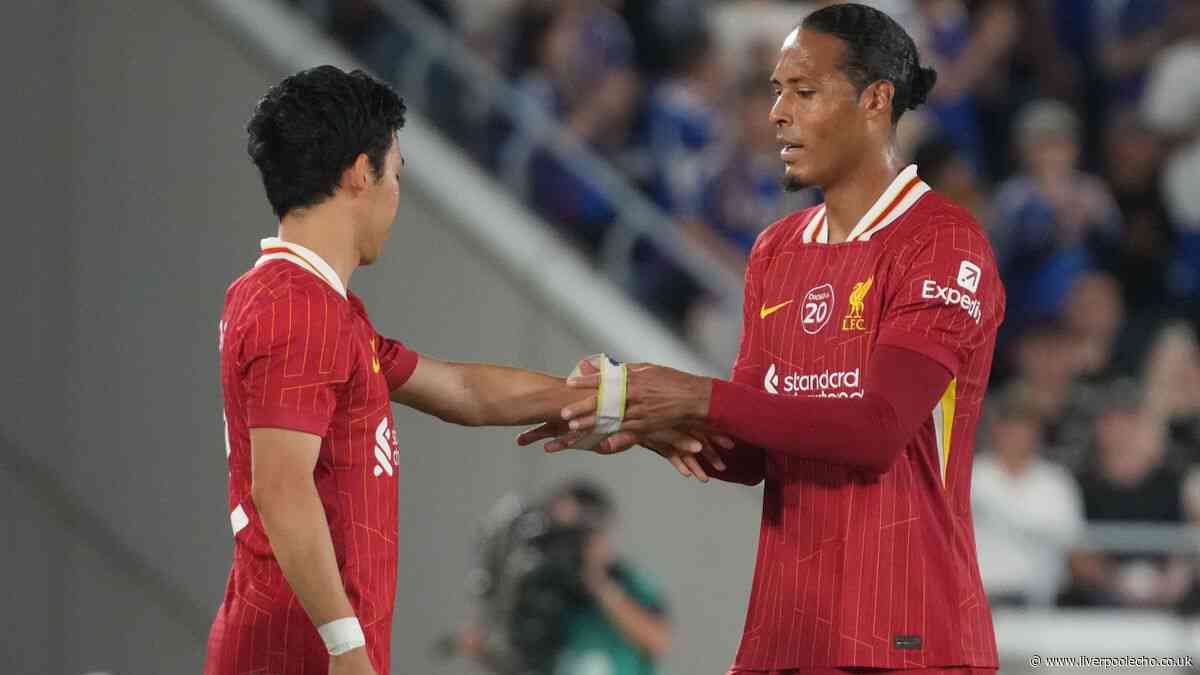 Virgil van Dijk's gesture to Wataru Endo summed him up as pair denied World Cup reunion