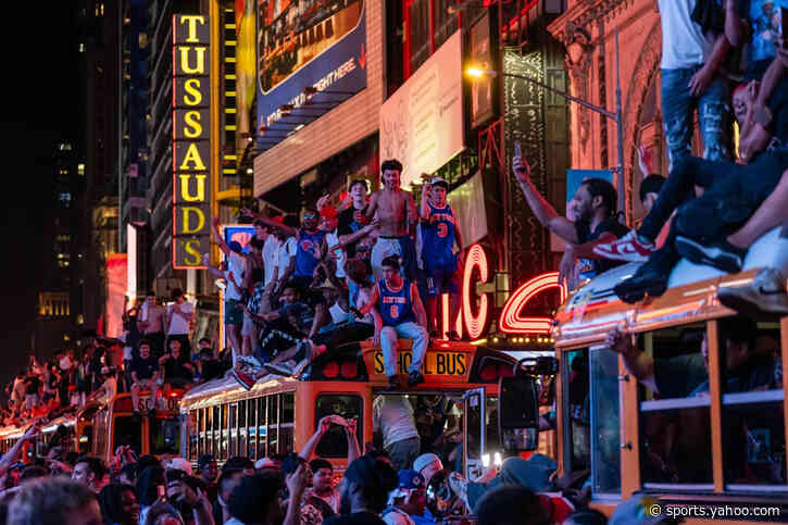 Unreal scenes in New York as city celebrates Knicks' first NBA championship in 53 years