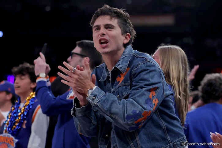 'Way rather this than the Oscars': Timothée Chalamet celebrates Knicks' championship
