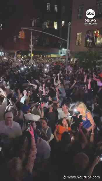 Celebrations break out in NYC as Knicks clinch NBA Finals