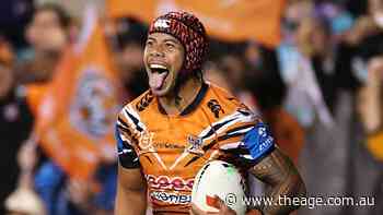 Jarome and hosed: Luai hat-trick seals stunning Leichhardt farewell for Tigers