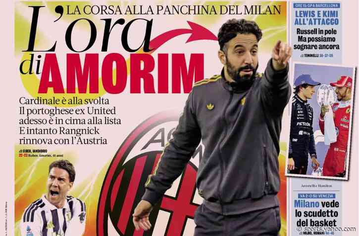 Today’s Papers – Amorim’s time for Milan, Juventus still have Vlahovic hope