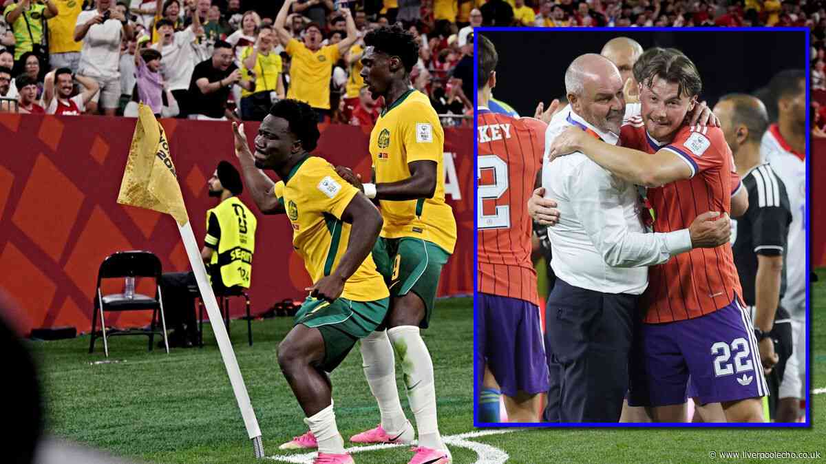 Australia World Cup history maker honours Everton icon as current Blues pair celebrate Scotland win