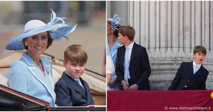 Tutti pazzi per il principino Louis al balcone reale: fa le smorfie, si stacca dai reali e guarda gli aerei per conto suo. Mentre George riesce a trattenere lo starnuto