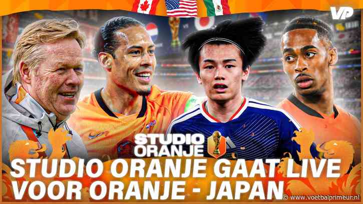 Studio Oranje LIVE: tune 11.00 uur in voor de voorbeschouwing op Oranje - Japan!