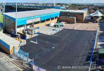 New drone photos reveal progress on 900-capacity fan zone