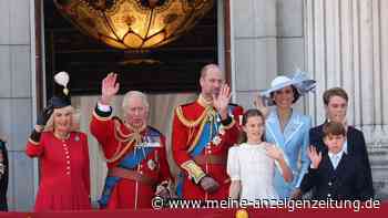„Trooping the Colour“ in London: Die britischen Royals winken vom Balkon