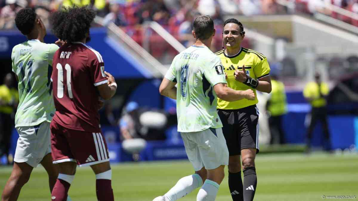 World Cup VAR review: FIFA tech stops working in Q...
