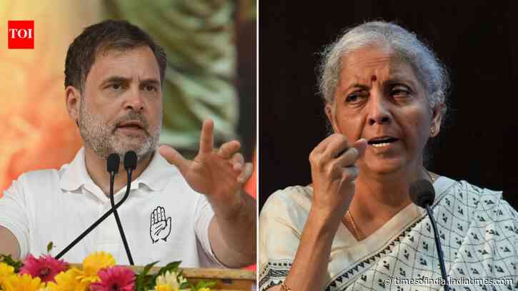 'No disaster awaiting India': Sitharaman dismisses Rahul Gandhi's 'economic tsunami' warnings