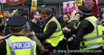 In pictures: Rival protests clash in Glasgow as anti-far-right met by counter demo