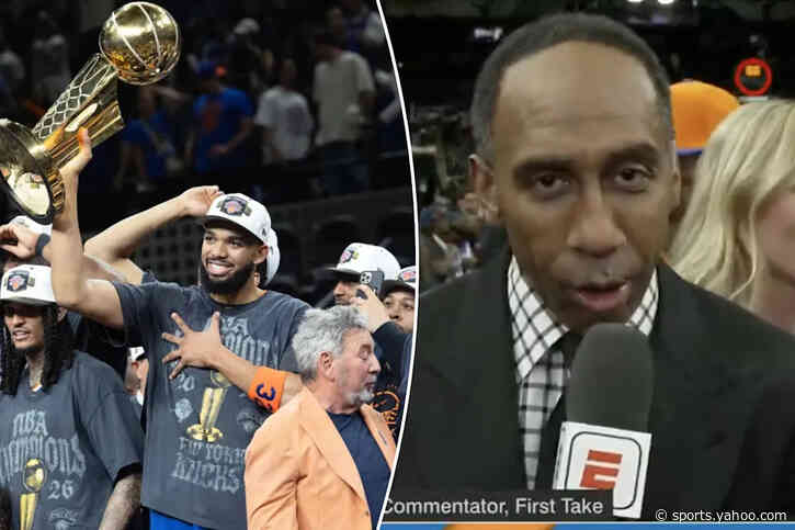 Stephen A. Smith makes emotional confession after Knicks end championship drought