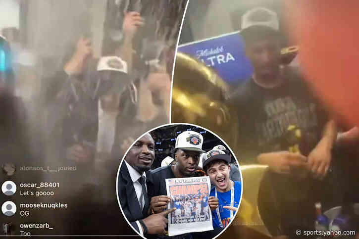 OG Anunoby accidentally streams Knicks locker room celebration on Instagram Live