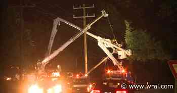 Driver injured when car hits power pole on Wade Avenue in Raleigh