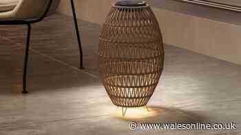 'Stunning' £32 solar rattan garden lamp so 'pretty at night' shoppers buy two