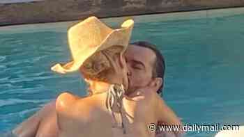 Bikini-clad Olivia Attwood and boyfriend Pete Wicks enjoy a steamy smooch in the pool as they embark on romantic getaway to St Tropez