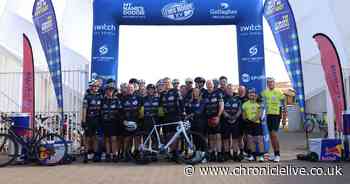 30 pictures as rugby legends join the Lewis Moody XV and set off on 500-mile ride for Motor Neurone Disease