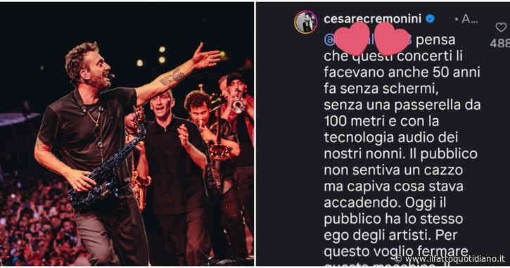 “Oggi il pubblico ha lo stesso ego degli artisti. Per questo voglio fermare questa macchina”: Cesare Cremonini replica sull’organizzazione del concerto all’Ippodromo La Maura