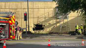 Casualties as car ploughs into Derbyshire bowling alley after crash outside