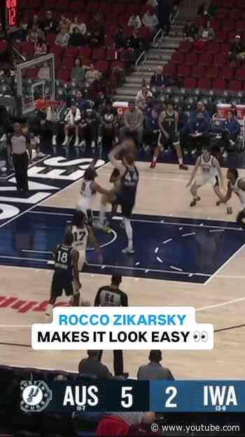 Relive this moment as Rocco Zikarsky flies in for the one-handed jam. 🔥
