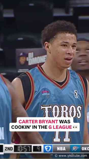 Carter Bryant scored 15 PTS, 5 REB for the @austin_spurs. Tonight he’ll face off in the NBA Finals!