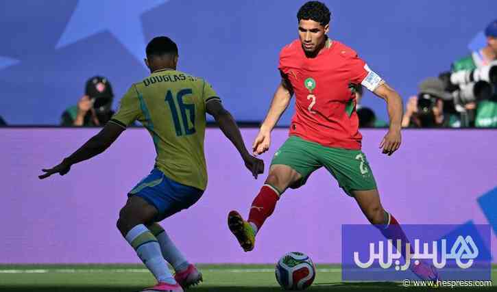رقم قياسي جديد لحكيمي في المونديال