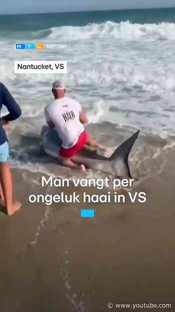 Man vangt per ongeluk haai in VS | RTL Nieuws