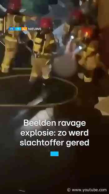 Zo werd slachtoffer explosie Amsterdam uit puin gered: eerste beelden van de ravage | RTL Nieuws