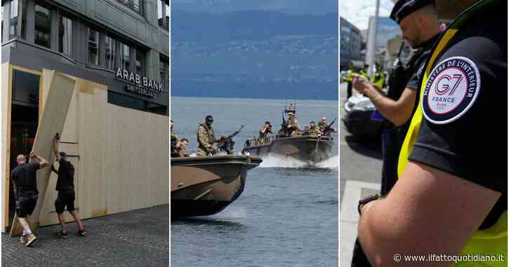 Strade deserte e posti di blocco: Évian-les-Bains è blindata. Con la cena di lavoro dei leader inizia il G7 in Francia