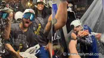 Inside the Knicks' wild locker room party: Timothee Chalamet's champagne shower... and MVP Jalen Brunson's message to fans in New York