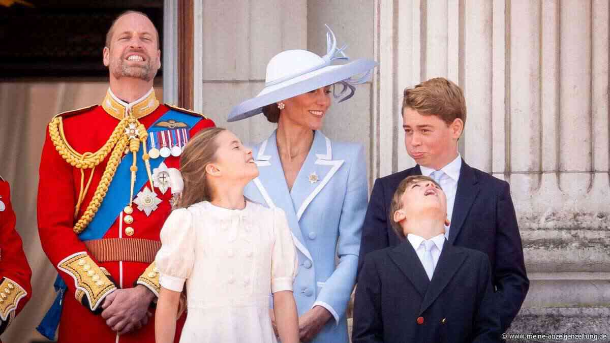 Bei „Trooping the Colour“: Menschlicher Reflex nach Nationalhymne bringt Prinz George zum Lachen
