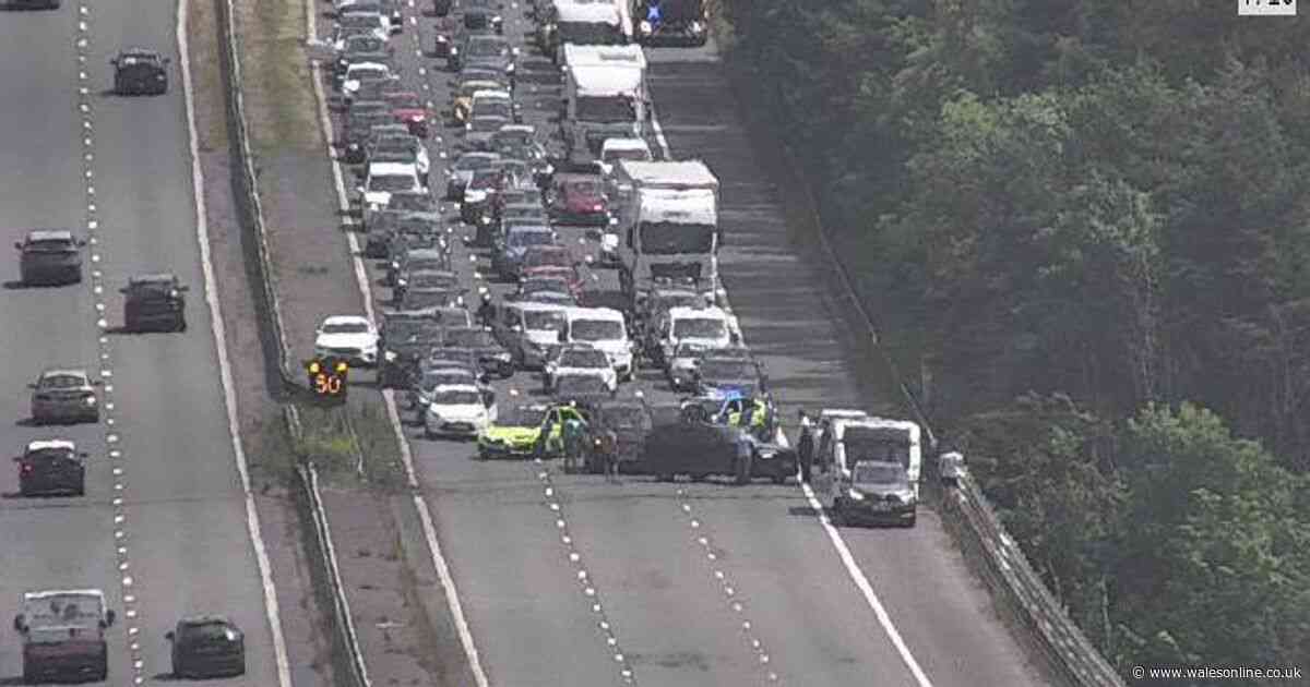 M4 crash brings motorway to a complete standstill