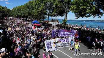Thousands gather in Geneva to protest G7 as Trump, other leaders hold summit in nearby France