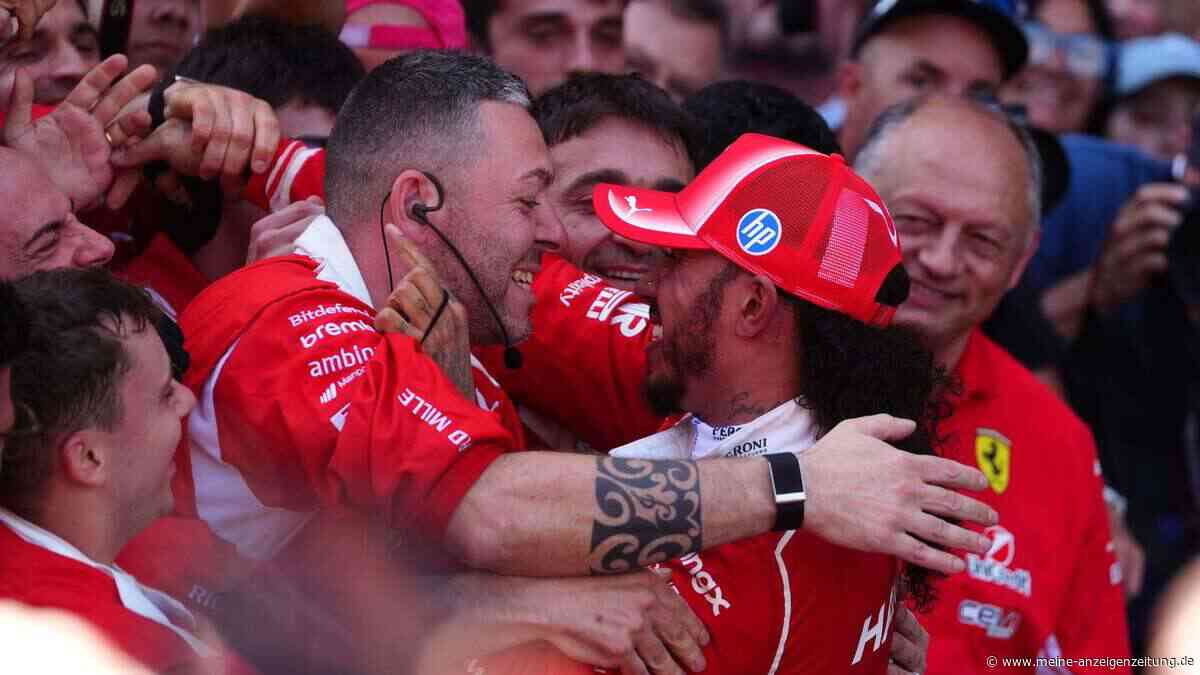 „Gibt nichts Besseres“: Erster Ferrari-Triumph für Hamilton