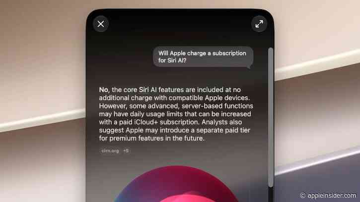 Siri AI success could embolden Apple to charge a subscription