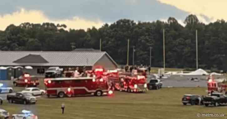 One killed and 22 worshippers injured after ‘burst of wind’ sends church tent flying