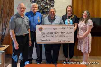Council 6074 makes a donation to the Ronald McDonald Family Room