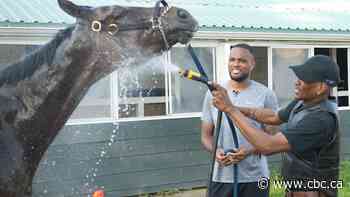 Canada's Cyle Larin finds relaxation — and a competitive comparison — at the horse-racing track he grew up at