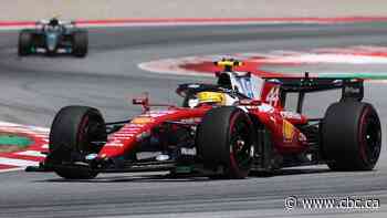 Hamilton celebrates 1st victory with Ferrari after winning Barcelona GP, Antonelli breaks down