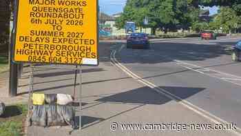 ‘Major’ roundabout roadworks to cause significant delays for Peterborough drivers