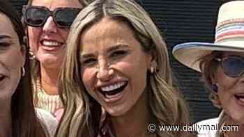 Pregnant Vogue Williams stuns in a glamorous pink dress as she enjoys her baby shower in Ireland as fans speculate she has revealed the gender