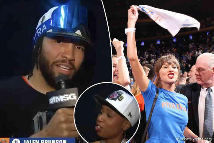 Jalen Brunson has a message for Taylor Swift fans after Monica McNutt hot mic drama